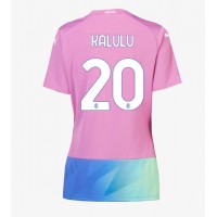 AC Milan Pierre Kalulu #20 Tredjedrakt Dame 2023-24 Kortermet